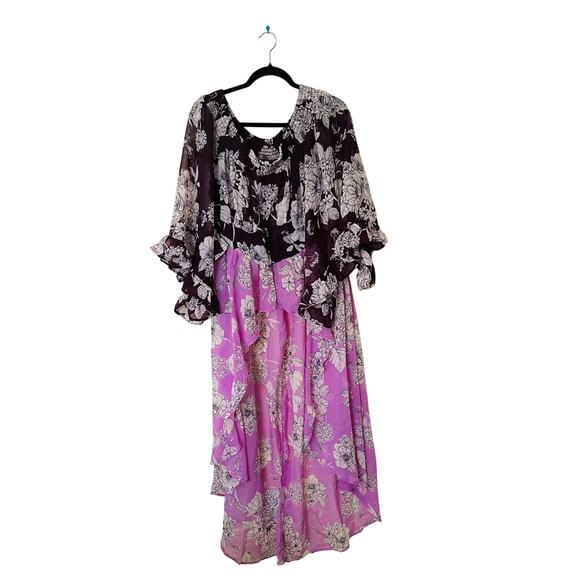 NWT Live 4 Truth High Low Off Shoulder Boho Blouse Plus Size 1X - Picture 1 of 11